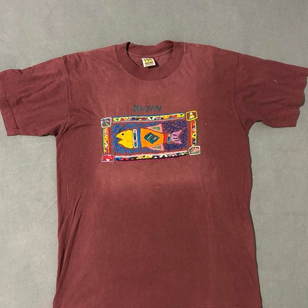 Coco Men's Burgundy and Red T-shirt